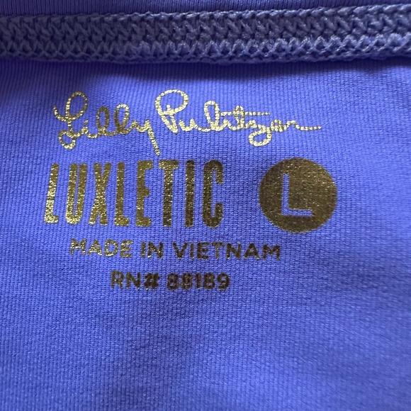 Lilly Pulitzer Luxletic Purple Sleevless Top Size L - Picture 3 of 4